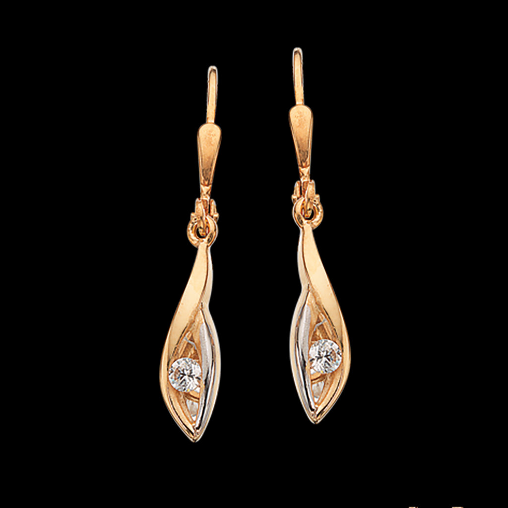 ØREBØJLER CUBIC ZIR. 8 KT.