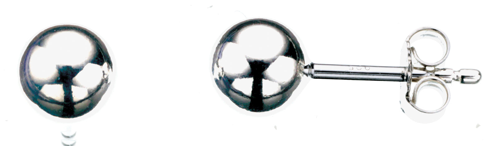 ØREPYNT KUGLE 6 MM. SØLV