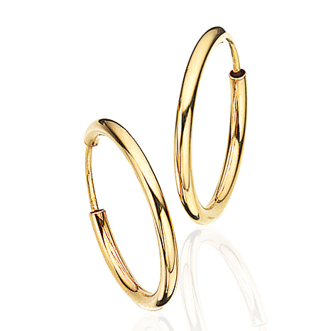 CREOLER 2 X 20 MM. SØLV FG.