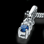 14KT VEDHÆNG M.BRILLANT & SAFIR