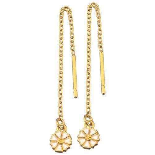 LUND COPHAGEN MARGUERIT DISCO SØLV/FG ØREHÆNG 5 MM