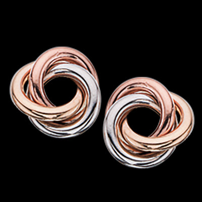 ØRESTIK KNUDE 3. FARV. 8 KT.