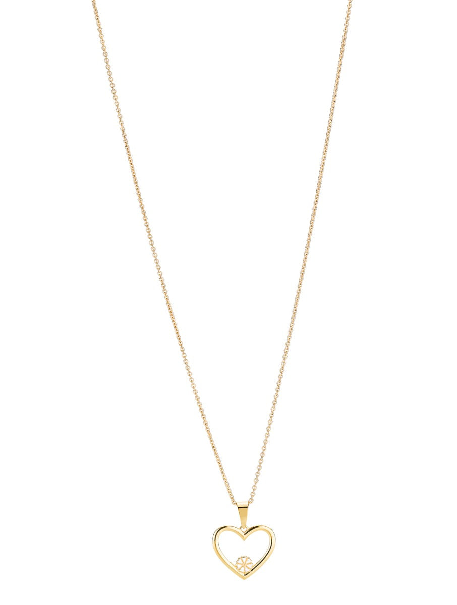 HJERTE MARGURIT HALSKÆDE FRA LUND COPENHAGEN I FORGYLDT