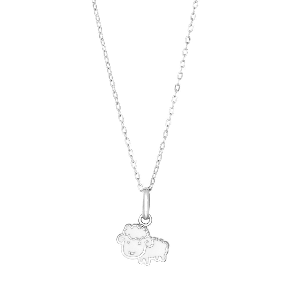 SØLV HALSKÆDE FÅR