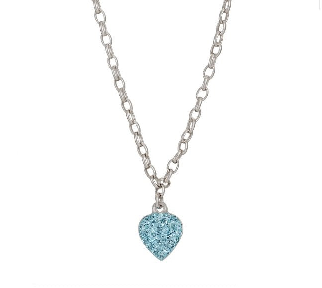 Nordahl Andersen Sterling Sølv Halskæde med Blå Zirkonia