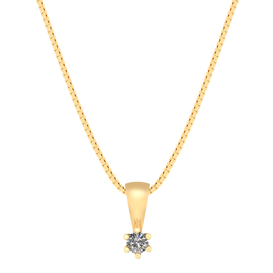 SØLV/FG VEDHÆNG M.KÆDE