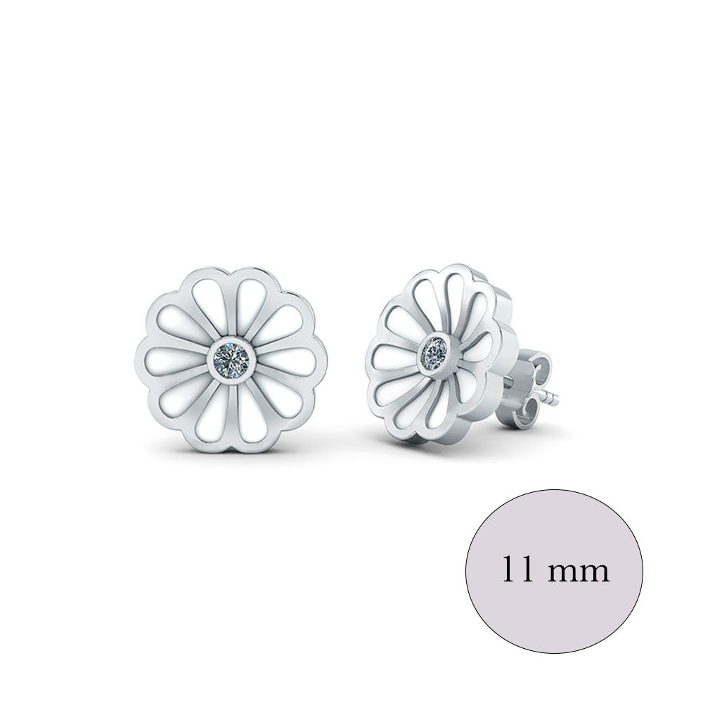 Blomst Sterling Sølv Ørestikker fra Smykkekæden