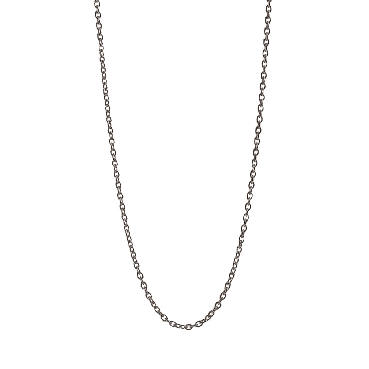 Pernille Corydon, Kæde, 62-70 cm, Sort Sølv