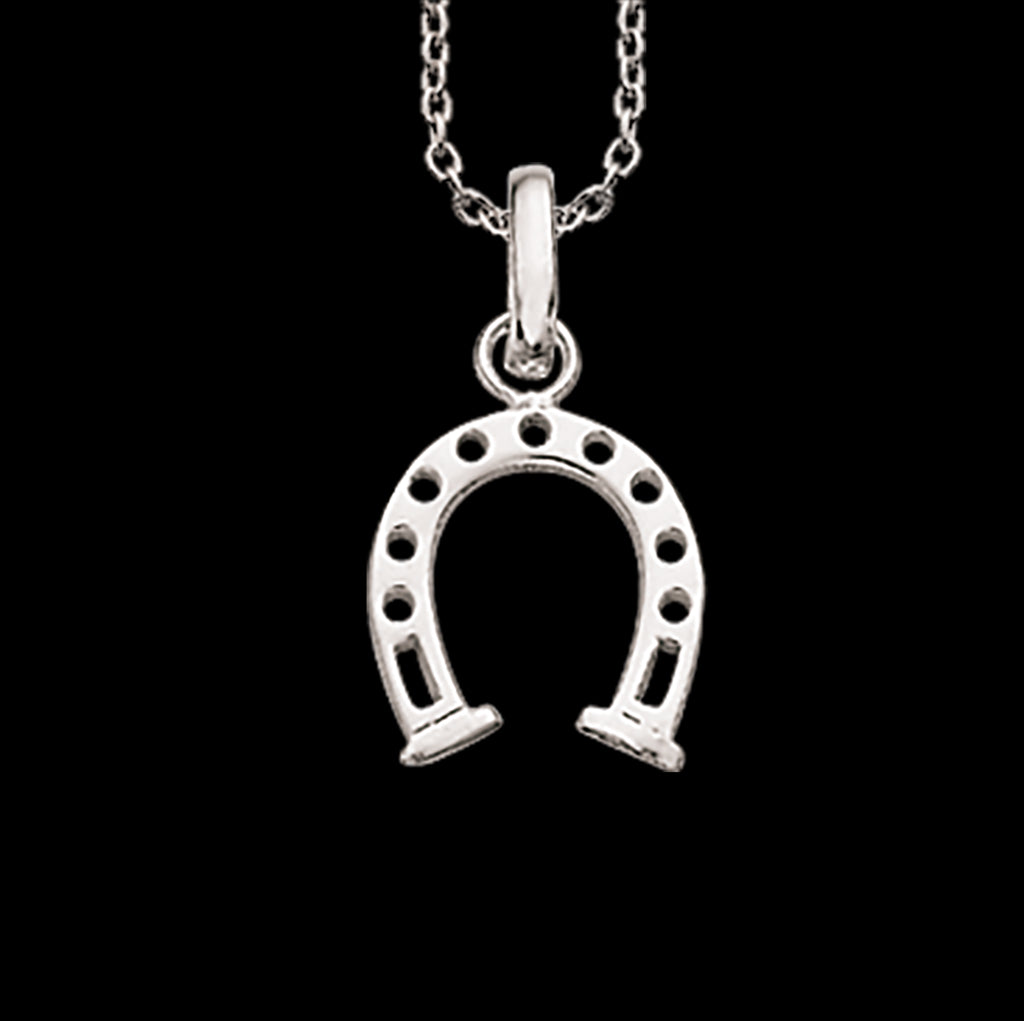 VEDHÆNG HESTESKO SØLV M/KÆDE