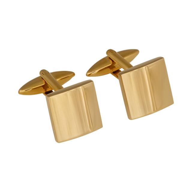 RUSTFRI STÅL MANCHETKNAPPER IP FORGYLDT BLANK