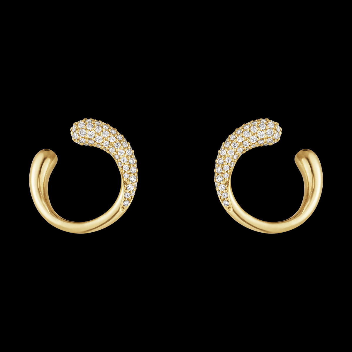 G.J.18KT.ØRERING MERCY 0,38CT