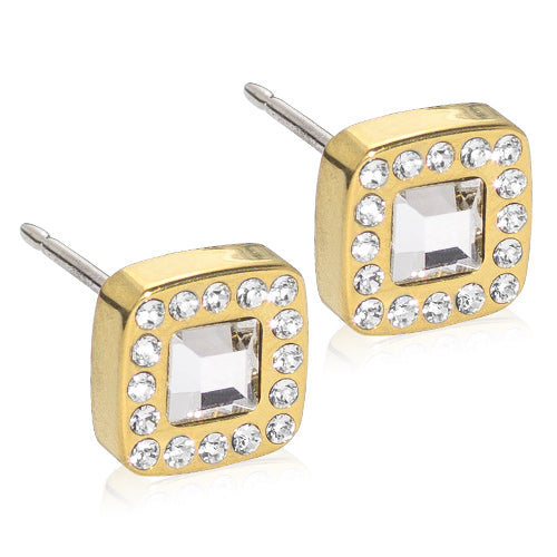 BLOMDAHL ØRESTIK KRYSTAL 8MM