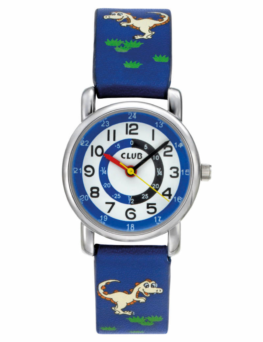 CLUB DRENG UR - CROM M MØRK BLÅ REM