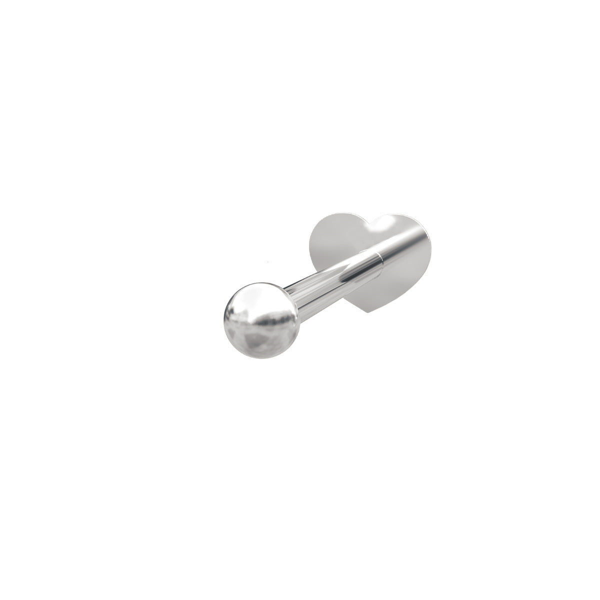 RHD. SØLV LABRET-PIERCING KUGLE 2MM SOLID PIERCE52