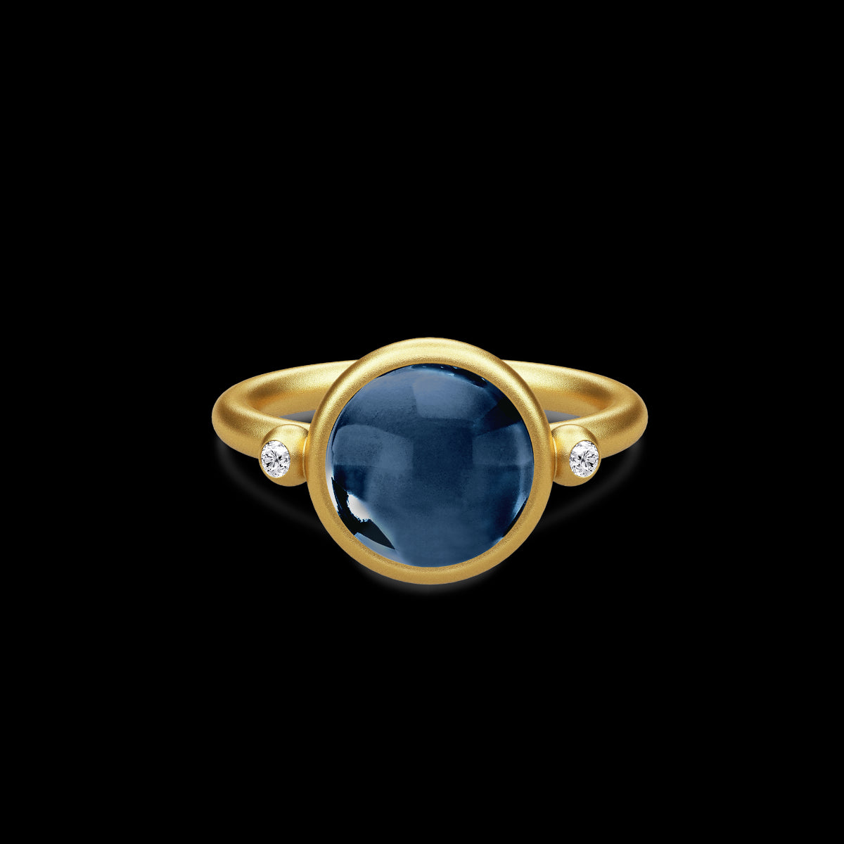 SØLV/FG RING PRIME SAFIR BLÅ