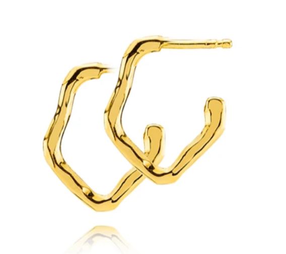 Mia X Creol Forgyldt Sølv Øreringe fra Sistie Z1103GS