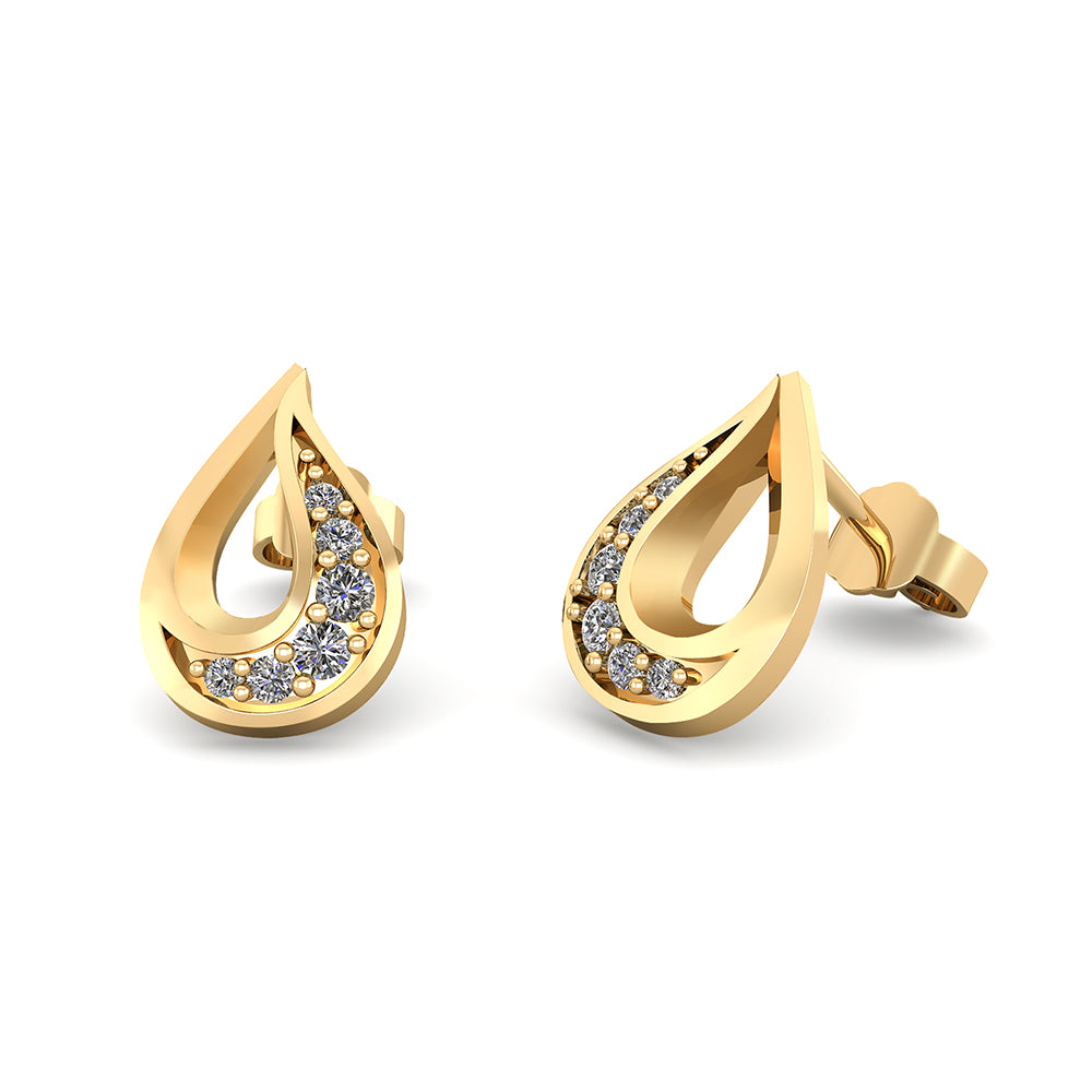 SMYKKEKÆDEN 8 Karat Guld Ørestikker ORSB027YG