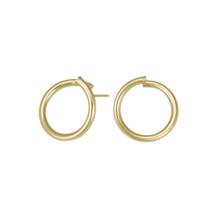 FORG SØLV ØRERINGE TWISTED52 PLAIN 20MM