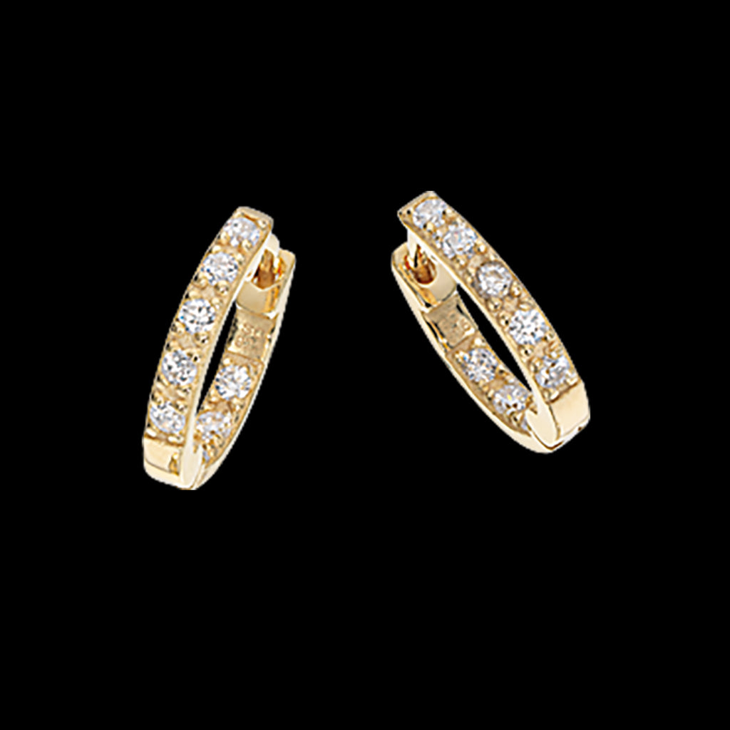 SOHO CREOLER 12 MM CUBIC ZIR. SØLV FG.