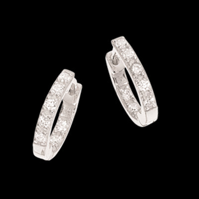 SOHO CREOLER 12 MM CUBIC ZIR. SØLV PT.