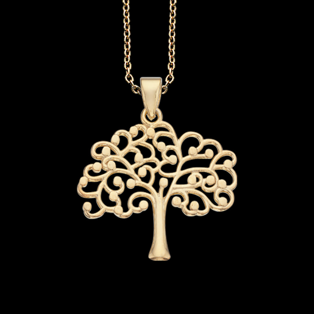 VEDHÆNG LIVETS TRÆ SØLV FG. M/KÆDE