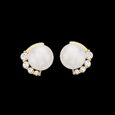 ØREPYNT FKP. CUBIC ZIR. 8 KT.