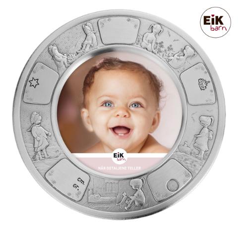 NOA Kids Rund Fotoramme Pige Ø18 cm 89000001251