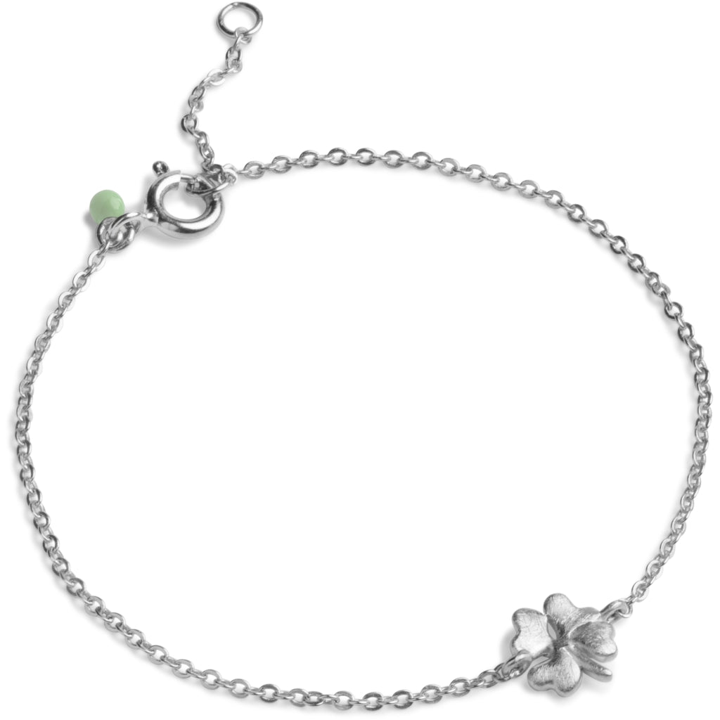 Enamel Organic Clover Sterling Sølv Armbånd B89SM