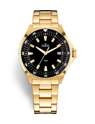 INEX HERRE DOUBLE 10ATM M DATO LÆNKE SOR