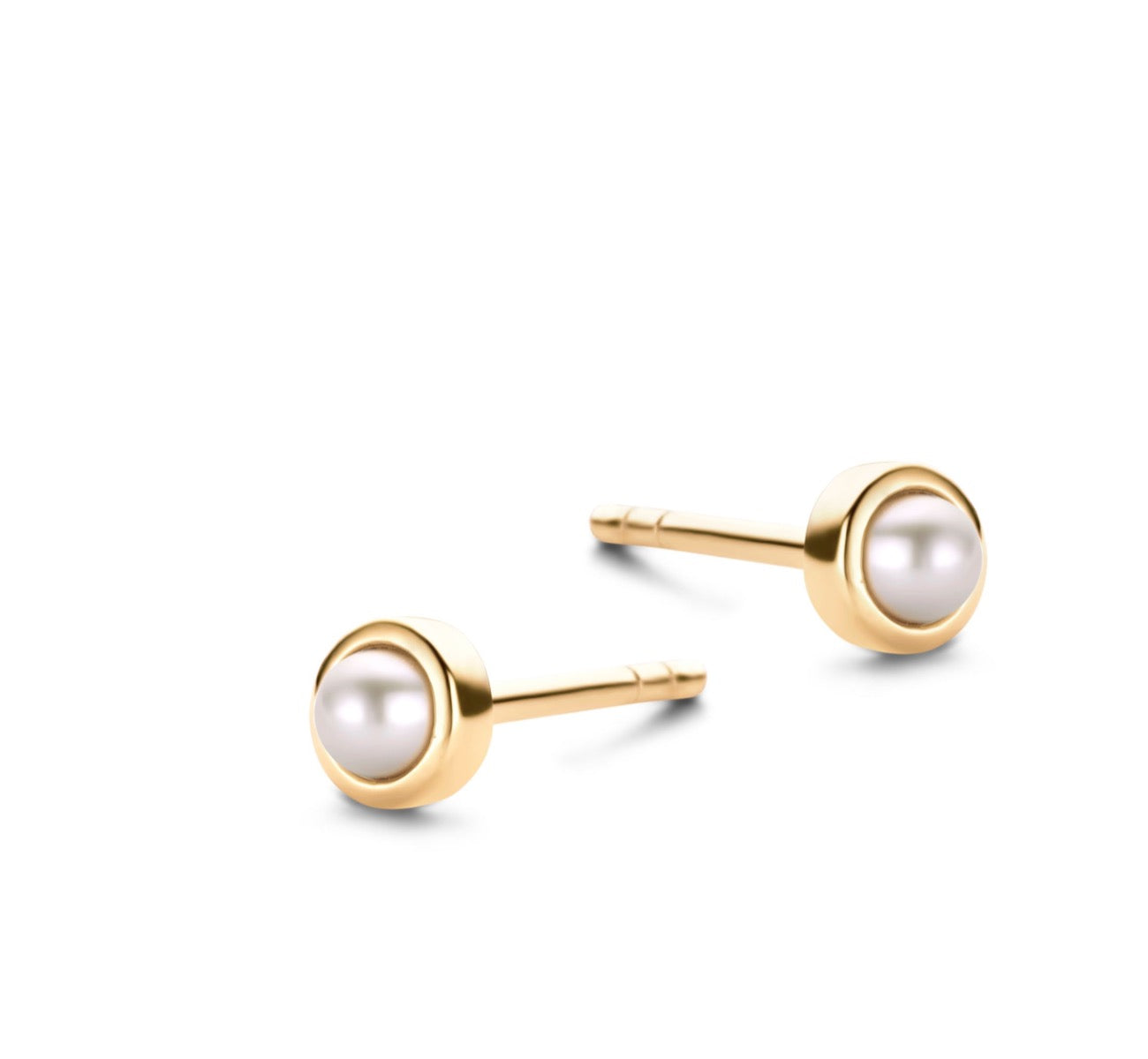 Forgyldt Sølv Ørestikker fra Spirit Icons med Ferskvandsperler