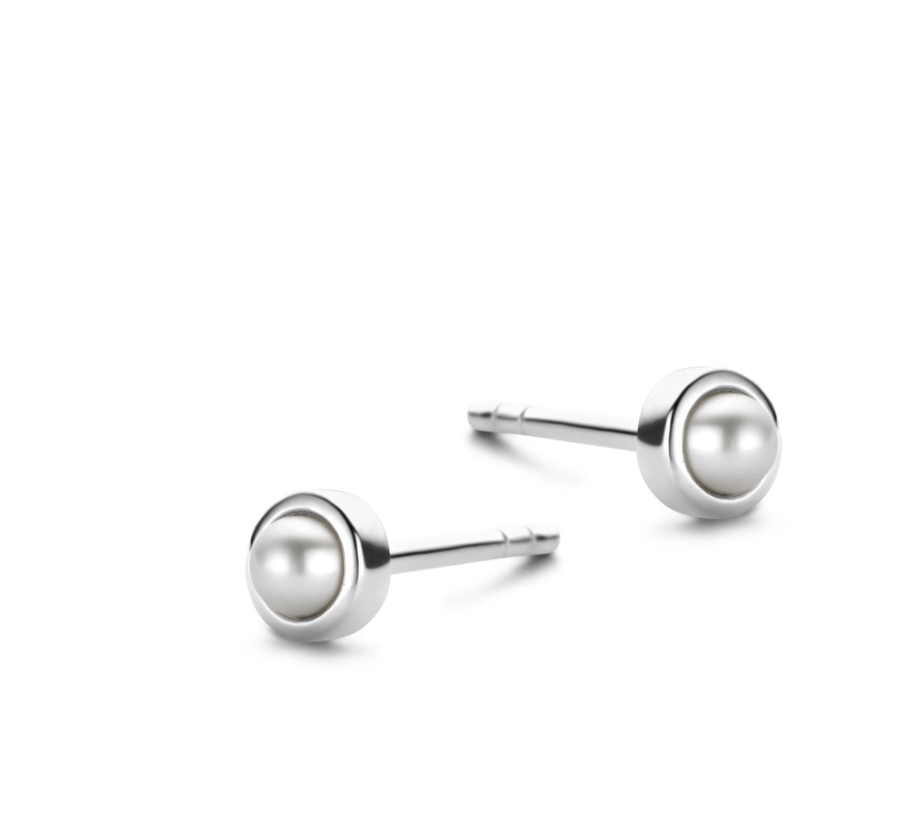 Sterling Sølv Ørestikker fra Spirit Icons med Ferskvandsperle