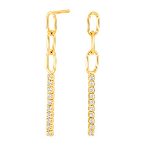 FORGYLDT SØLV ØREHÆNGERE KLEONOR