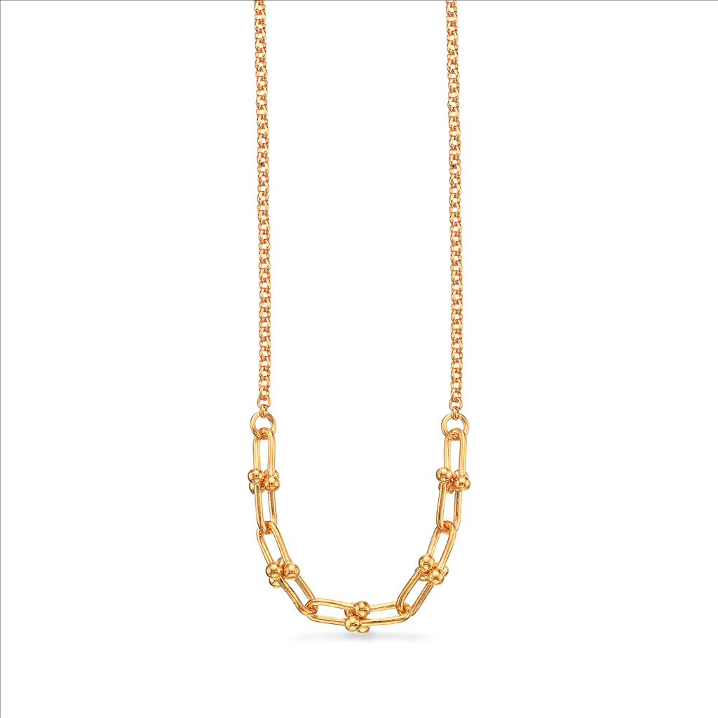 HALSKÆDE U-LINKS SØLV FG.