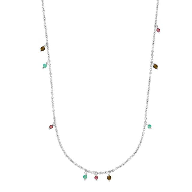 Nordahl Andersen Enjoy52 Sterling Sølv Halskæde med Obsidian