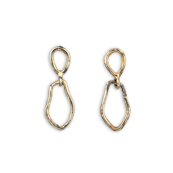 Jasmine Golden Mini Forgyldt Sølv Øreringe fra By Birdie