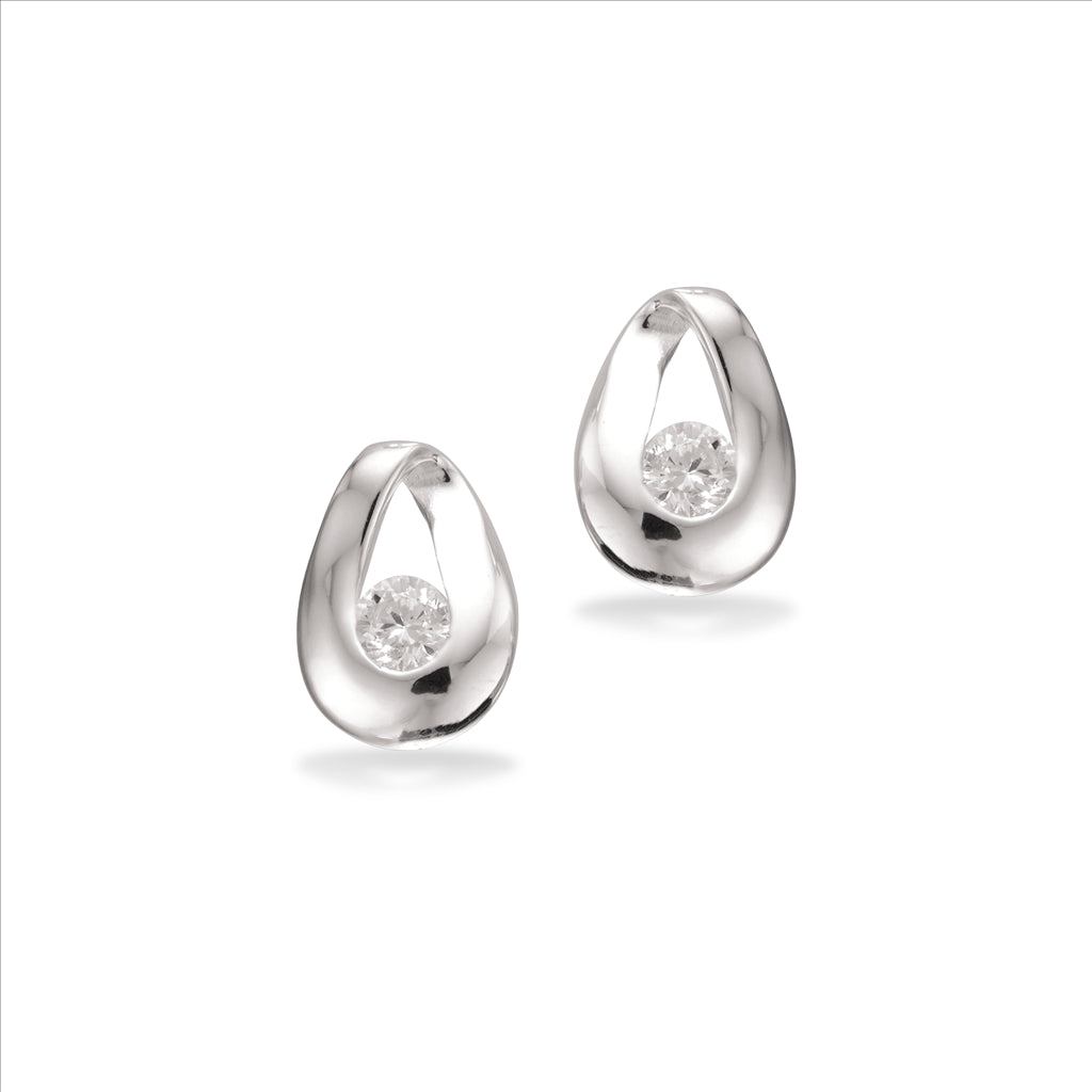 ØRERINGE CUBIC ZIR. SØLV