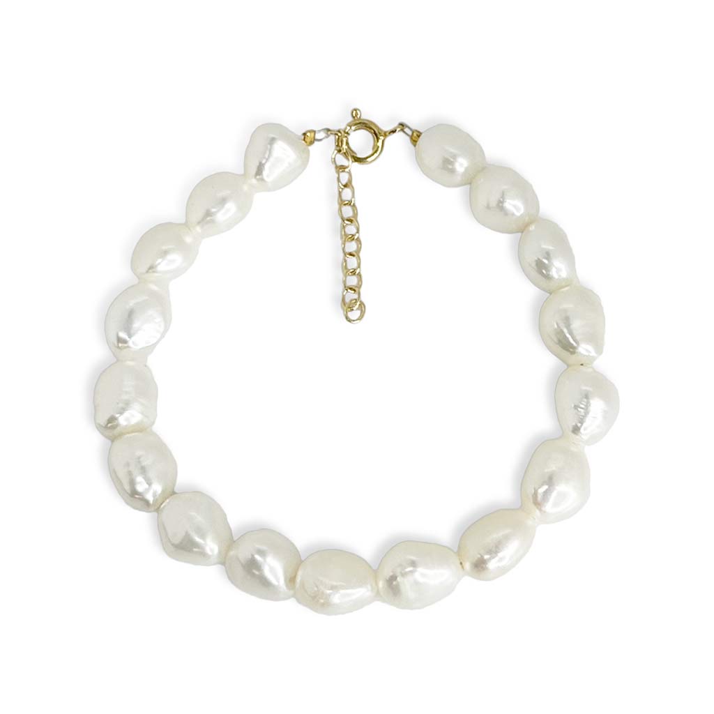 ARMBÅND FKP. BAROK 9-10 MM SØLV FG. 17+2CM