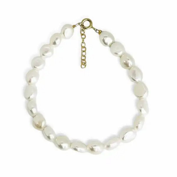 ARMBÅND FKP. BAROK 7-8 MM SØLV FG. 17+3CM