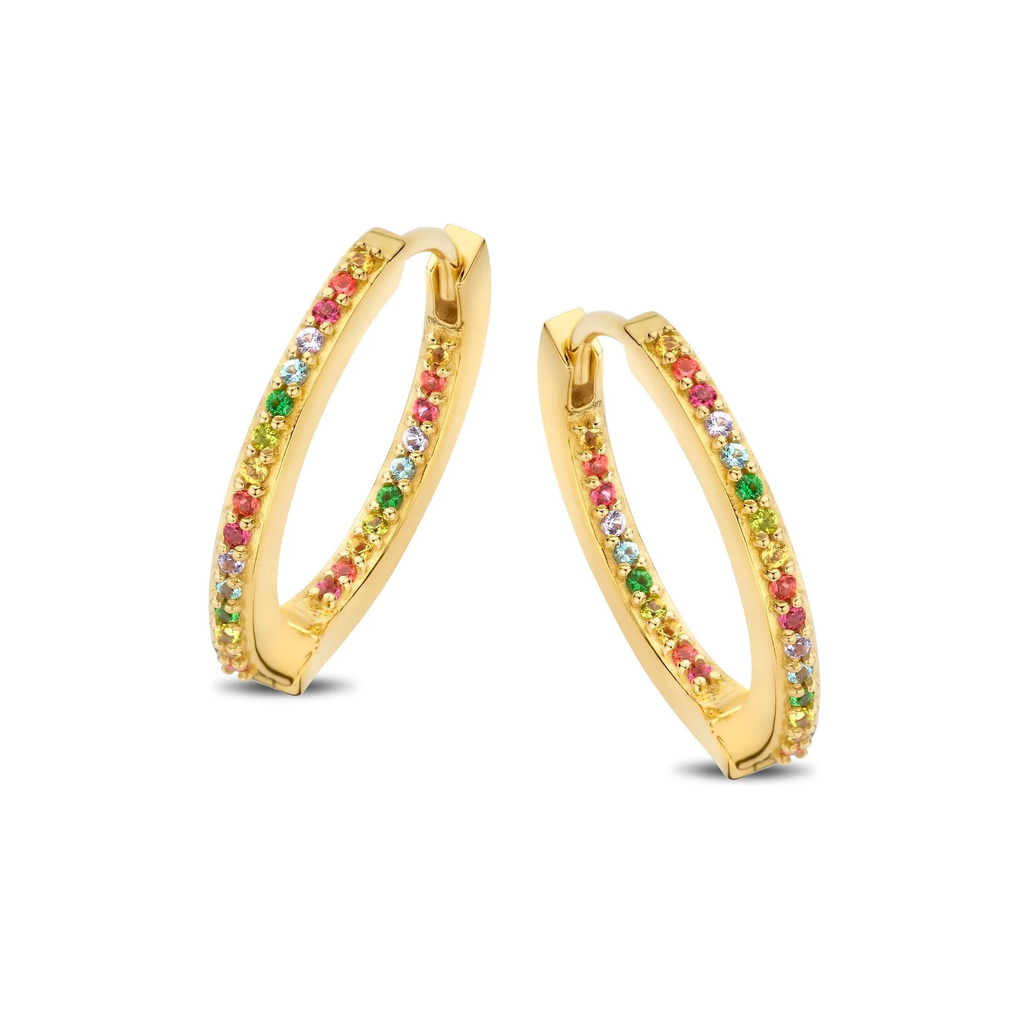 Spirit Icons Passion Small Hoop øreringe i 18 karat forgyldt sølv S40366