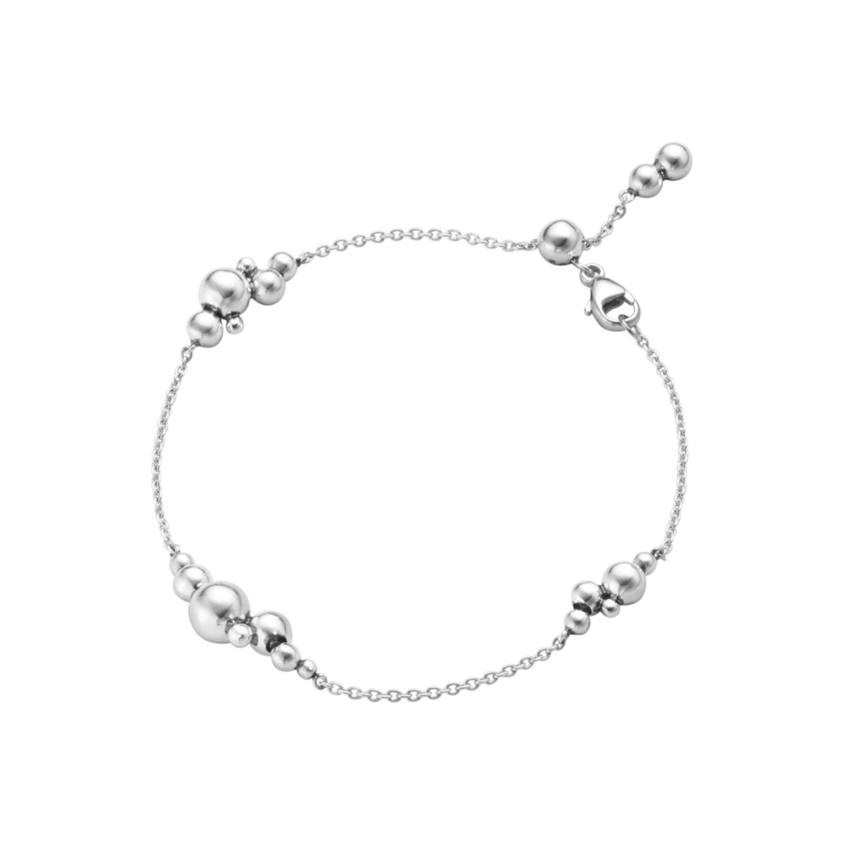 GRAPE CHAIN BRACELET 3 CLOUDS SILVER