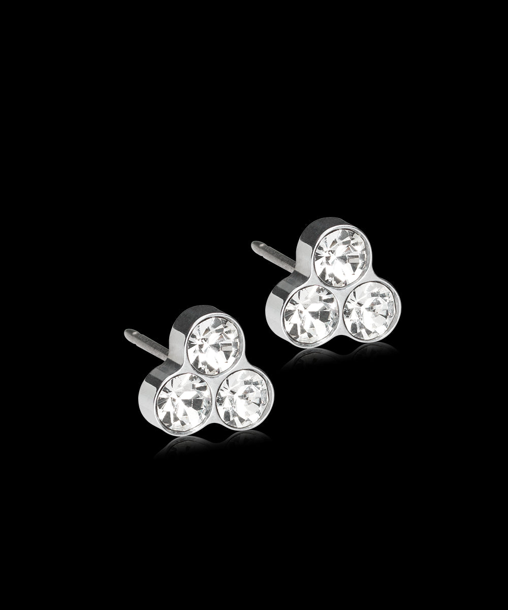 ST CLOVER 8 MM, CRYSTAL