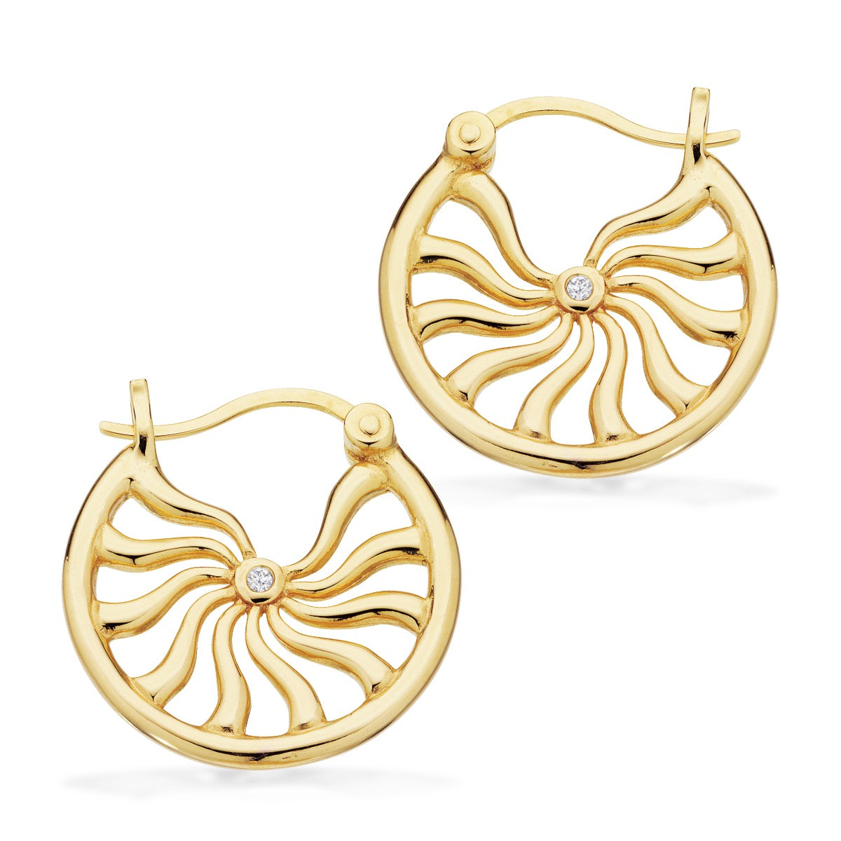 ØRERINGE CUBIC ZIR. SØLV FG.