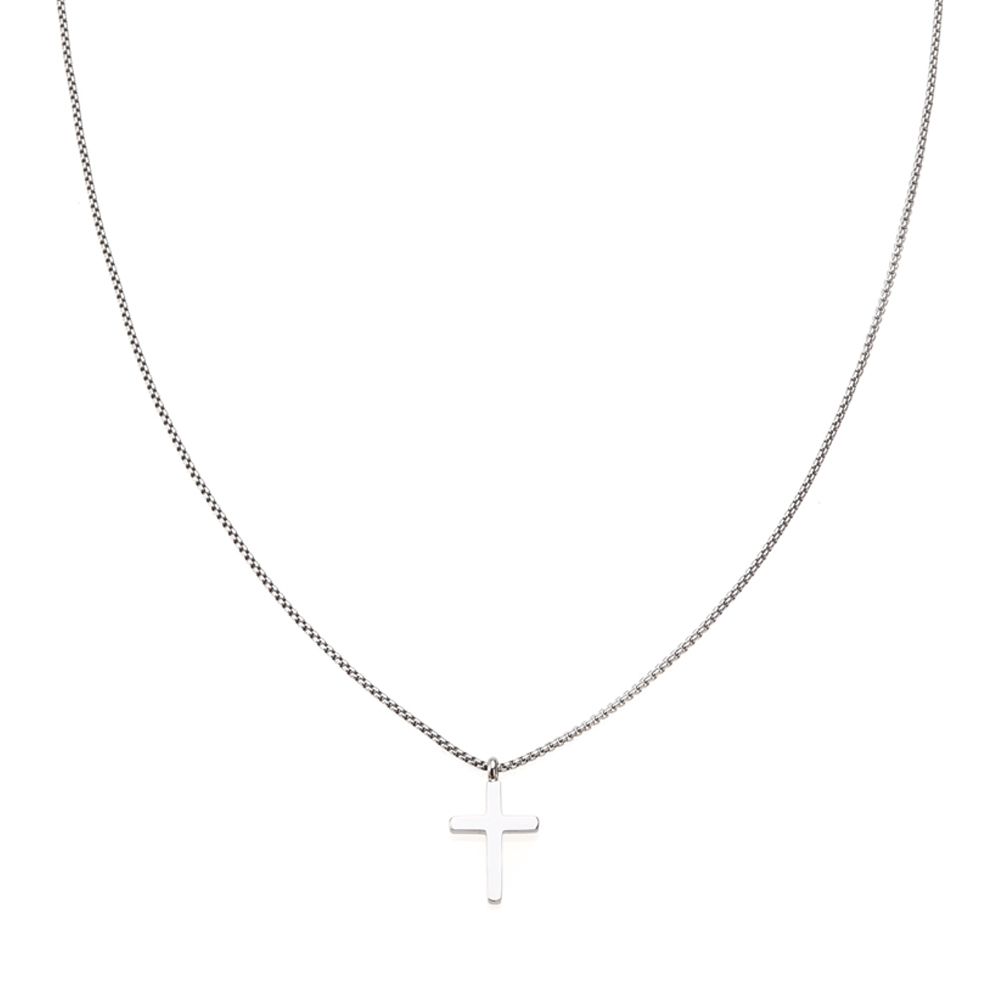 Kors Rustfri Stål Herrehalskæde fra Samie X2014SWS