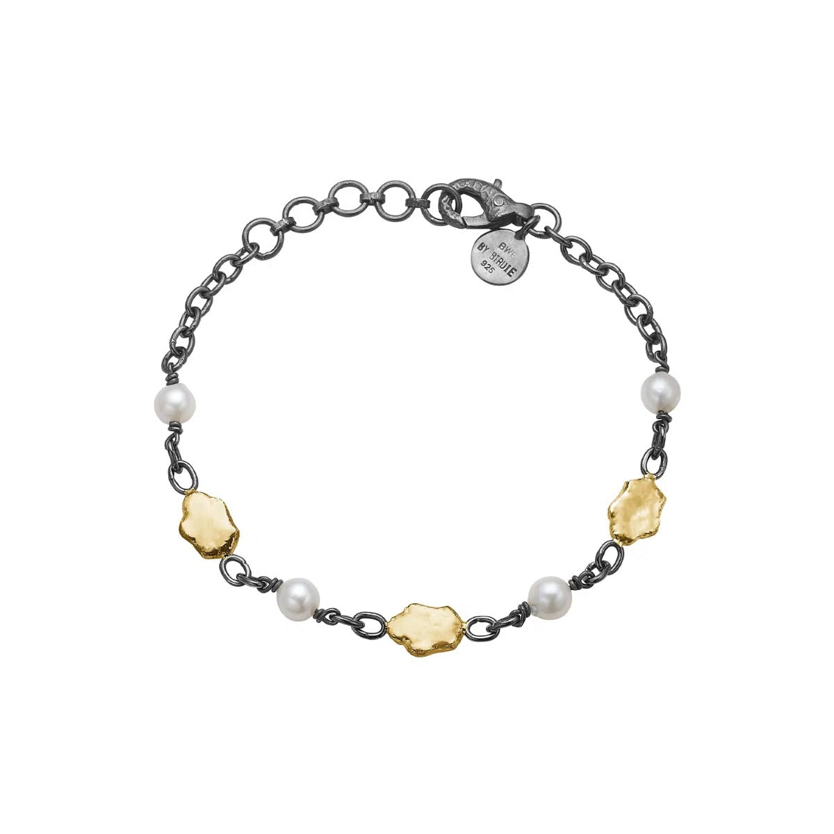 SØLV ARMBÅND ELLEN PEARL 17,5-20