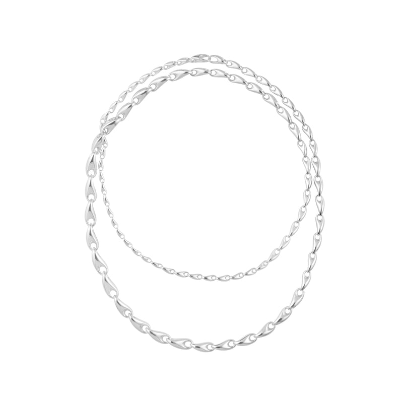 REFLECT GRADUATED NECKLACE 652E SILVER 105CM