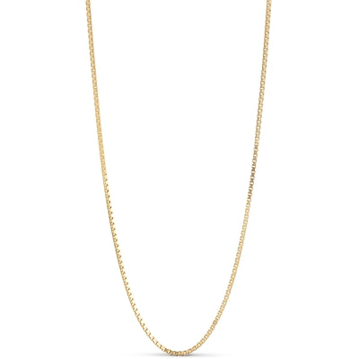 Box Chain Forgyldt Sølv Halskæde fra Enamel N114G
