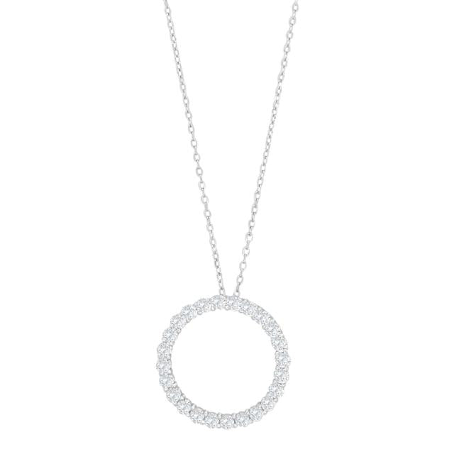 RHD. SØLV HALSKÆDE CIRKEL 20MM OBINOR