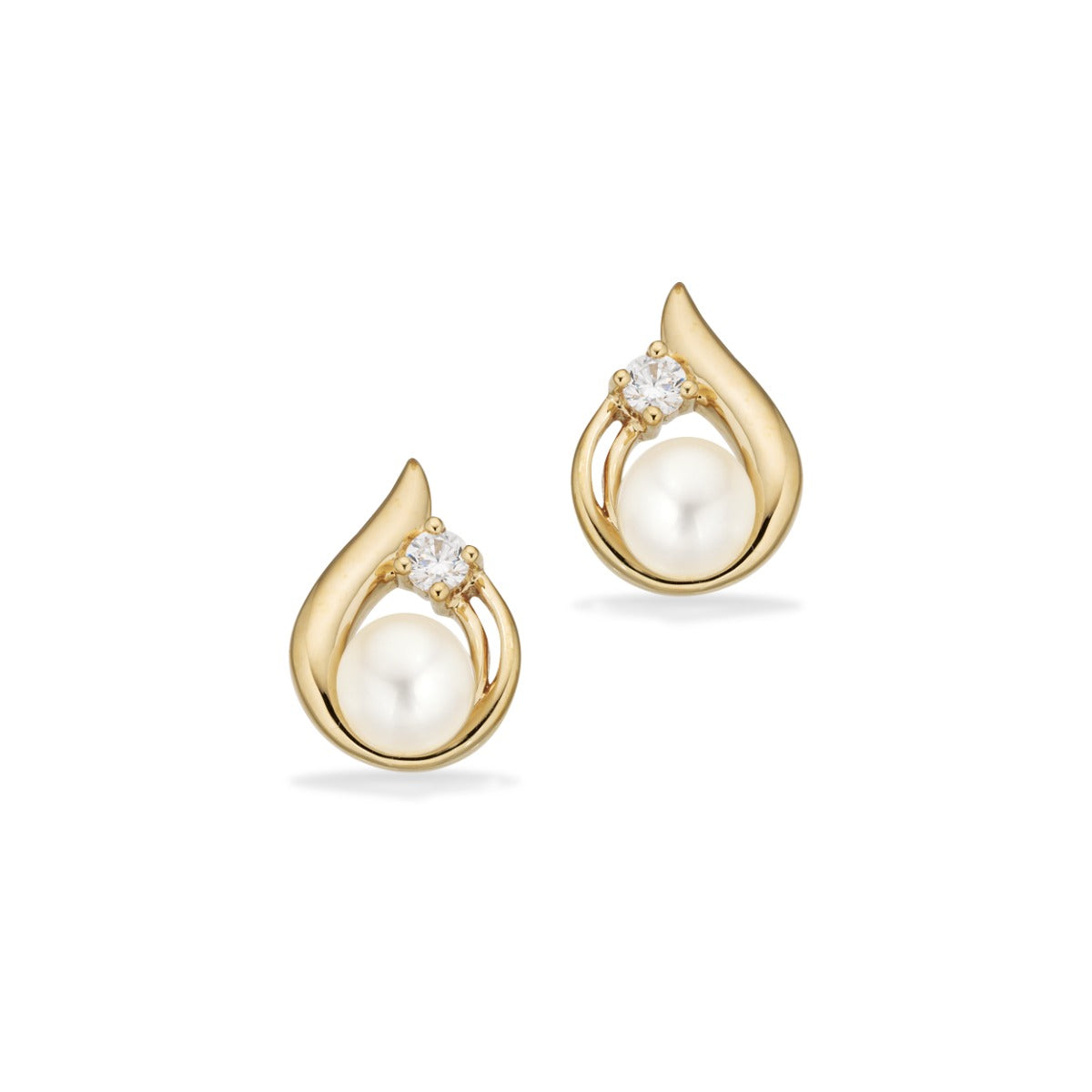 ØRERINGE FKP./CUBIC ZIR. 8 KT.