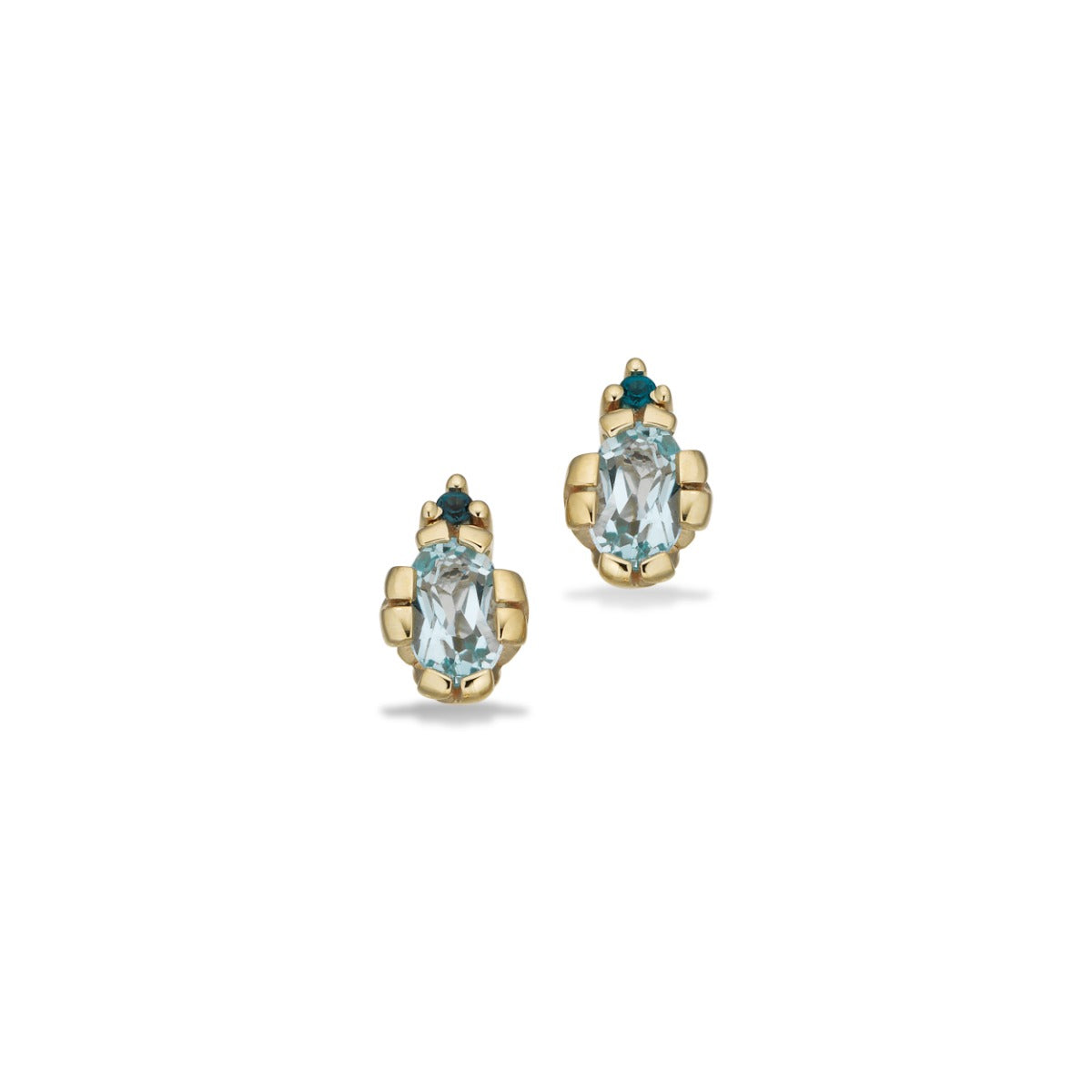 ØRERINGE LONDONBLUE/SKYBLUE TOPAS 8 KT.