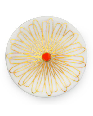 Scherning Icon No. 2 Golden Glow Forgyldt Sølv Broche